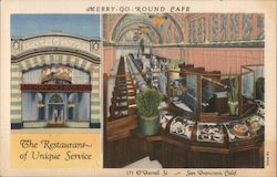 Merry-Go-Round Cafe - The Restaurant of Unique Service Postcard