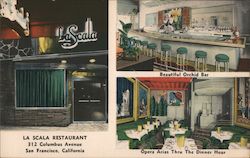 La Scala Restaurant Postcard