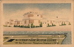 Ocean Park Motor Court Postcard