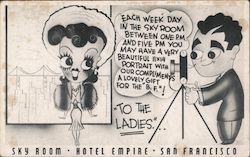 Hotel Empire - Sky Room - San Francisco Postcard