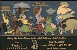 The Fable Restaurant in Hotel Drake-Wiltshire San Francisco, CA Postcard Postcard Postcard