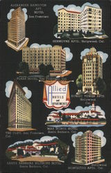 Allied Hotels & Apartments San Francisco, CA Postcard Postcard Postcard