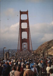 Golden Gate Bridge 50th Anniversary San Francisco, CA Postcard Postcard Postcard