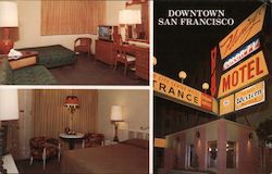 Flamingo City Center Motel Downtown San Francisco Postcard