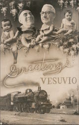 Holiday Greetings from Vesuvio Café Postcard