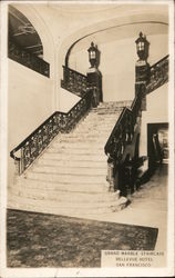 Grand Marble Staircase Bellevue Hotel Postcard