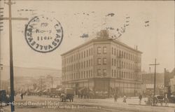 Grand Central Hotel, Market and Polk Sts. Postcard