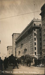 Market St. Showing Palace Hotel Postcard