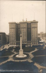 St. Francis Hotel and Dewey Monument, Union Square Postcard