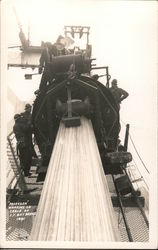 "Squeezer" Working on Cable at San Francisco Bay Bridge Postcard