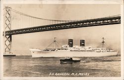 S.S. General M.C. Meigs San Francisco, CA Postcard Postcard Postcard