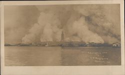 Ferry Building and Ferry Boats 1906 Original Photograph