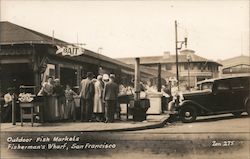 Outdoor Fish Markets Fisherman's Wharf San Francisco, CA Postcard Postcard Postcard