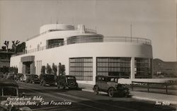 Recreation Building at Aquatic Park with Cars in Foreground San Francisco, CA Postcard Postcard Postcard