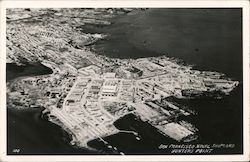 Aerial View of Hunter's Point Naval Shipyard San Francisco, CA Postcard Postcard Postcard