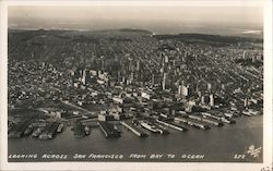 Looking Across San Francisco From Bay to Ocean California Postcard Postcard Postcard