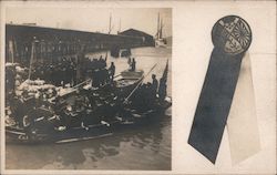 Japanese Sailors in Boats, Nov. 1910 Postcard