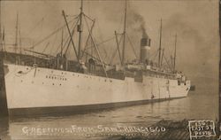 The Sheridan Ship In San Francisco, California Postcard Postcard Postcard