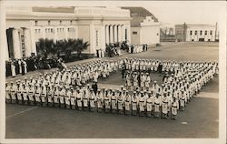 Street Column Drill - Sailors Postcard