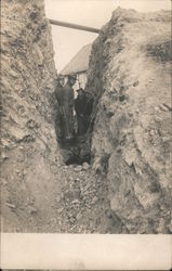 Soldiers Digging Through Rock - Goat Island (Yerba Buena)? Postcard