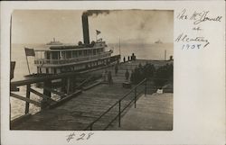 The McDowell at Alcatraz Dock San Francisco, CA Postcard Postcard Postcard