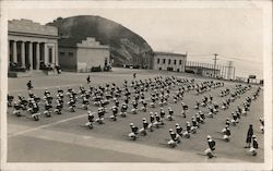 1918 Navy Station, Sailors Exercising San Francisco, CA Postcard Postcard Postcard