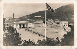 Goat Island Line of Platoons Formation at the Lower Barracks San Francisco, CA Postcard Postcard Postcard