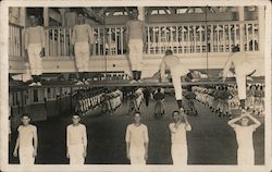 U.S. Naval Training Station Sailors Exercising San Francisco, CA Postcard Postcard Postcard