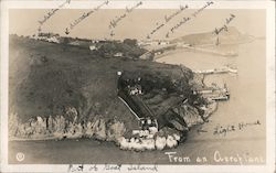 Part of Goat Island From an Aeroplane Yerba Buena Postcard