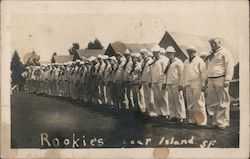 Rookies, Sailors - Goat Island Naval Training, 1917 Postcard