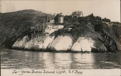 Yerba Buena Island Light, San Francisco Bay California Postcard Postcard Postcard