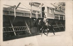 Rare Alcatraz: Major Carroll Buck, MD Exercising his horse 1905 San Francisco, CA Postcard Postcard Postcard