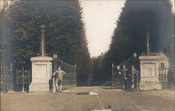 Entrance Gate to the Presidio with Guards in Uniform San Francisco, CA Postcard Postcard Postcard