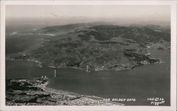 Aerial View of Golden Gate Bridge San Francisco, CA Postcard Postcard Postcard