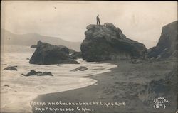 Rocks and Golden Gate at Lads End Postcard