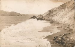 On The Beach Coastline San Francisco, CA Postcard Postcard Postcard