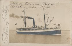 (Wreck) Steamer Corona Before Reaching the Bar San Francisco, CA Steamers Postcard Postcard Postcard