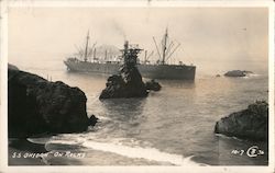 S.S. Ohioan On Rocks San Francisco, CA Postcard Postcard Postcard