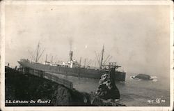 S.S. Ohioan On Rocks San Francisco, CA Steamers Postcard Postcard Postcard