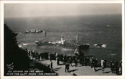 S.S. Ohiorn on the Rocks Near the Cliff House Postcard