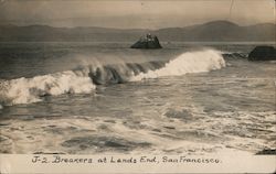 Breakers at Lands End San Francisco, CA Postcard Postcard Postcard