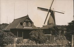 U.S. Life Saving Service Ocean Beach Postcard