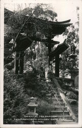 Oriental Tea Garden San Francisco Golden Gate park California Postcard Postcard Postcard