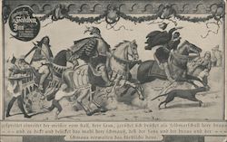 Heidelberg Inn: The Triumphal March of King Wine Postcard