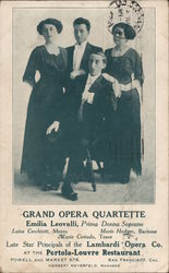 Grand Opera Quartette - Louvre Restaurant San Francisco, CA Postcard Postcard Postcard