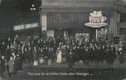 The Line Up at Coffee Dan's After Midnight San Francisco, CA Postcard Postcard Postcard