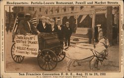 Headquarters : Portola-Louvre Restaurant Postcard