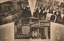 Original Solari's Grill Since 1908- 354 Geary Street San Francisco, CA Postcard Postcard Postcard