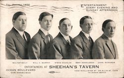 Entertainers at Sheehan's Tavern - Entertainment Every Evening and Sunday Afternoon Postcard