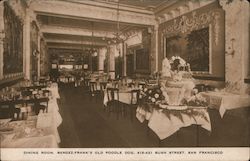 Dining Room, Bergez-Frank's Old Poodle Dog Postcard